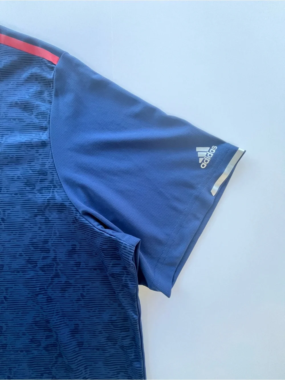 Adidas climacool men’s 2XL blue golf polo; Gray Hawk Golf Club logo; lightweight